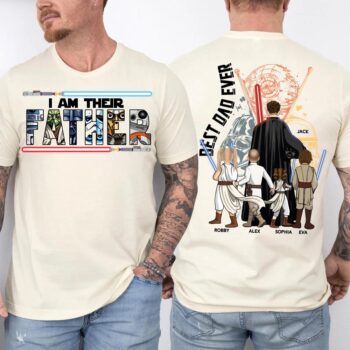 Best Dad Ever Star Wars Inspired I Am Their Father Personalized Shirt