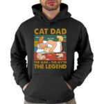 Cat Dad The Man The Myth The Legend Funny Cat Lover Shirt