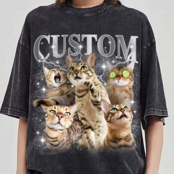 Custom Cat Lover Shirt Personalized Bengal Cat Graphic Tee