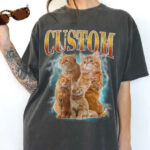 Custom Cat Shirt Personalized Graphic Tee for Cat Lovers Gift