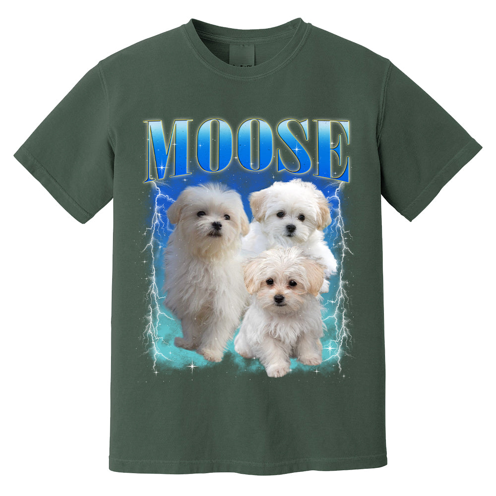 Cute Puppy Moose Graphic Tee Shirt for Women and Men Casual Wear Cute Puppy Moose Graphic Tee Shirt for Women and Men Casual Wear