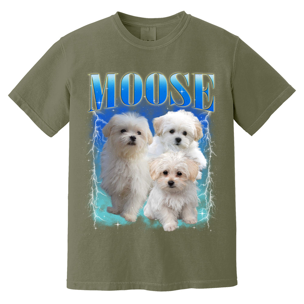 Cute Puppy Moose Graphic Tee Shirt for Women and Men Casual Wear Cute Puppy Moose Graphic Tee Shirt for Women and Men Casual Wear