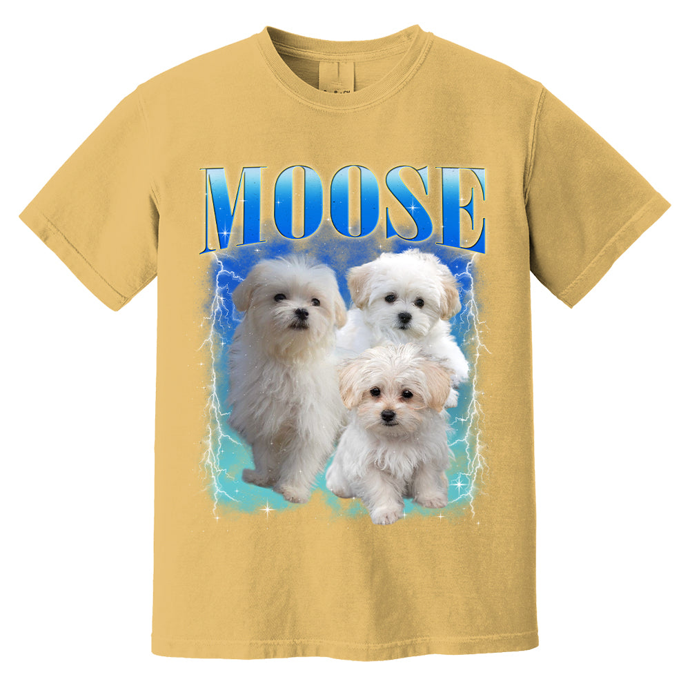 Cute Puppy Moose Graphic Tee Shirt for Women and Men Casual Wear Cute Puppy Moose Graphic Tee Shirt for Women and Men Casual Wear