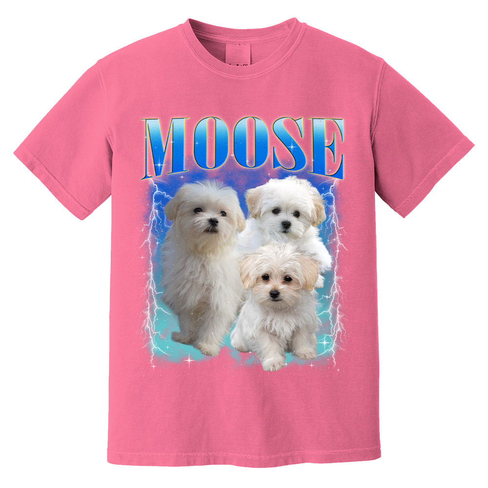 Cute Puppy Moose Graphic Tee Shirt for Women and Men Casual Wear Cute Puppy Moose Graphic Tee Shirt for Women and Men Casual Wear