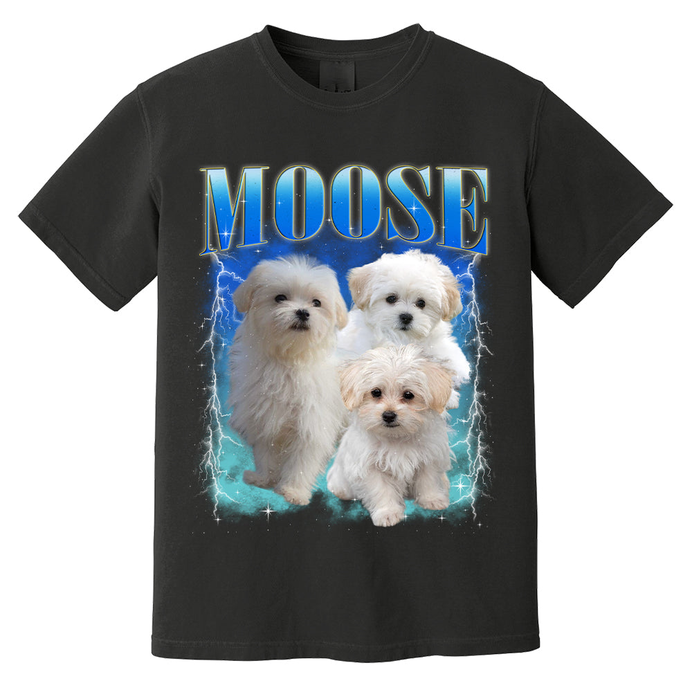 Cute Puppy Moose Graphic Tee Shirt for Women and Men Casual Wear Cute Puppy Moose Graphic Tee Shirt for Women and Men Casual Wear