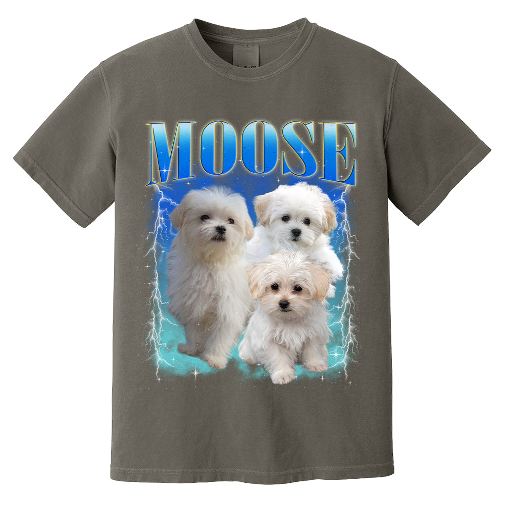 Cute Puppy Moose Graphic Tee Shirt for Women and Men Casual Wear Cute Puppy Moose Graphic Tee Shirt for Women and Men Casual Wear