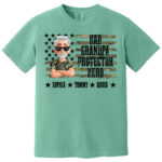Dad Grandpa Protector Hero Custom Name Family Member Shirt