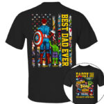 Daddy You Are My Superhero Best Dad Ever Marvel Avengers Shirt