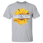 Dog Mom Shirt Personalized Dog Name Sunflower Tee for Women