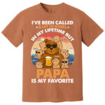 Favorite Papa Bear Shirt Gift for Grandpa and Loving Grandchildren