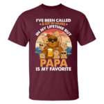 Favorite Papa Bear Shirt Gift for Grandpa and Loving Grandchildren
