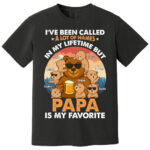 Favorite Papa Bear Shirt Gift for Grandpa and Loving Grandchildren