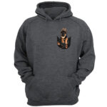 Funny German Shepherd Puppy Pocket T Shirt Cute Dog Lover Tee Top