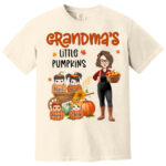 Grandmas Little Pumpkins Personalized Cute Fall Family Shirt