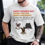 Happy Fathers Day Thank You From Dogs Personalized Dad Shirt
