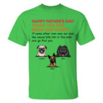 Happy Fathers Day Thank You From Dogs Personalized Dad Shirt