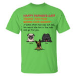 Happy Fathers Day Thank You From Dogs Personalized Dad Shirt