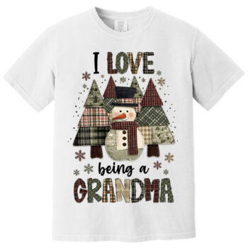 I Love Being A Grandma Snowman Christmas Sweatshirt for Women