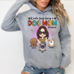 Kinda Busy Being a Dog Mom Personalized Dog Lover T Shirt