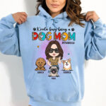 Kinda Busy Being a Dog Mom Personalized Dog Lover T Shirt