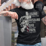 Legend Husband Dad Papa Since Vintage Family T Shirt Gift Idea