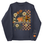 Love Grandma Life Pumpkin Floral Fall Sweatshirt for Women