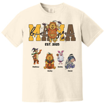 Mama Bear Halloween Family Matching Costume Shirt Est 2025