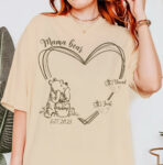 Mama Bear Personalized T Shirt Custom Name Heart Design Est 2025