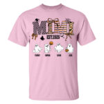 Mom Est 2025 Halloween Ghost Shirt Personalized Family Names Tee