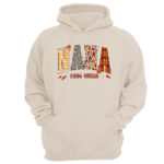 Nana Life Est 2025 Sweatshirt Fall Autumn Leaves Plaid Animal Print