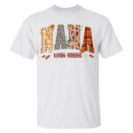 Nana Life Est 2025 Sweatshirt Fall Autumn Leaves Plaid Animal Print
