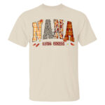 Nana Life Est 2025 Sweatshirt Fall Autumn Leaves Plaid Animal Print