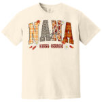 Nana Life Est 2025 Sweatshirt Fall Autumn Leaves Plaid Animal Print