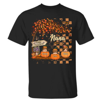 Nana Little Pumpkins Personalized Fall Shirt with Kids Names