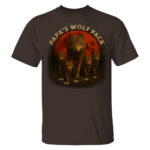 Papas Wolf Pack Family T Shirt Personalized Gift for Dad and Kids