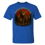 Papas Wolf Pack Family T Shirt Personalized Gift for Dad and Kids