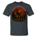Papas Wolf Pack Family T Shirt Personalized Gift for Dad and Kids