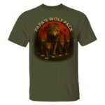 Papas Wolf Pack Family T Shirt Personalized Gift for Dad and Kids