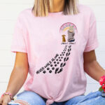 Personalized Never Walk Alone Shirt Custom Names Dog Paw Prints Tee