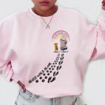 Personalized Never Walk Alone Shirt Custom Names Dog Paw Prints Tee