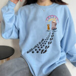 Personalized Never Walk Alone Shirt Custom Names Dog Paw Prints Tee