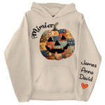 Personalized Patchwork Pumpkin Halloween Sweatshirt for Family