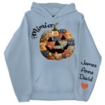 Personalized Patchwork Pumpkin Halloween Sweatshirt for Family