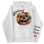 Personalized Patchwork Pumpkin Halloween Sweatshirt for Family