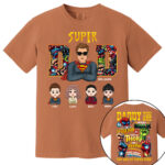 Super Dad Personalized Family Names Marvel Superhero T Shirt