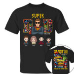 Super Dad Personalized Family Names Marvel Superhero T Shirt
