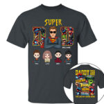 Super Dad Personalized Family Names Marvel Superhero T Shirt