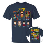 Super Dad Personalized Family Names Marvel Superhero T Shirt