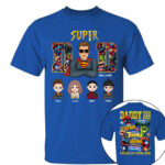 Super Dad Personalized Family Names Marvel Superhero T Shirt