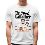 The Catfather Personalized Cat Lover TShirt Custom Name Gift